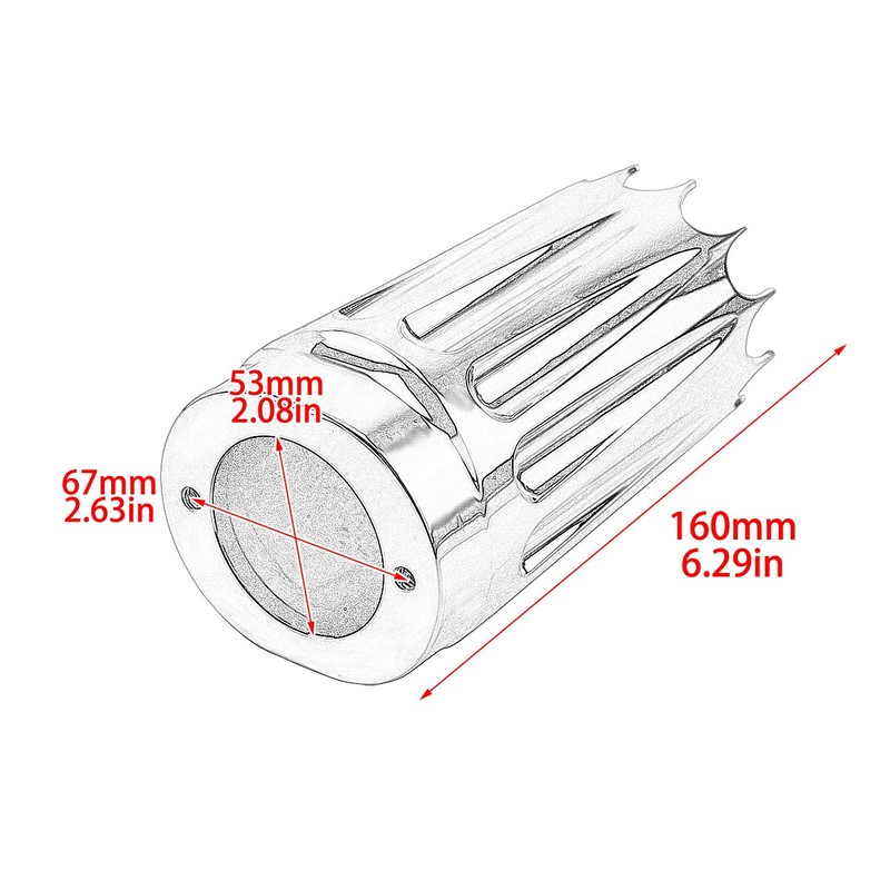HDBUBALUS Upper Fork Slider Covers Fit for Harley Touring Road