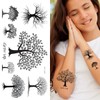 Supperb® Temporary Tattoos - Tree & Leaves Tattoo (Set of