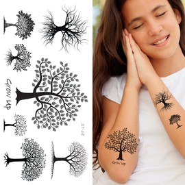 Supperb® Temporary Tattoos - Tree & Leaves Tattoo (Set of 2)