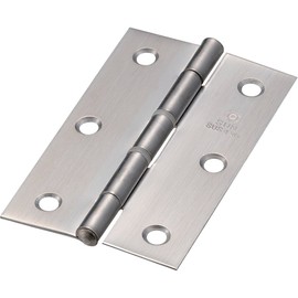 TRUSCO ST999NR89HL Stainless Steel Medium Thickness Hinge with Nylon Ring, Total Length 3.5 inches (89 mm), 4 Pieces