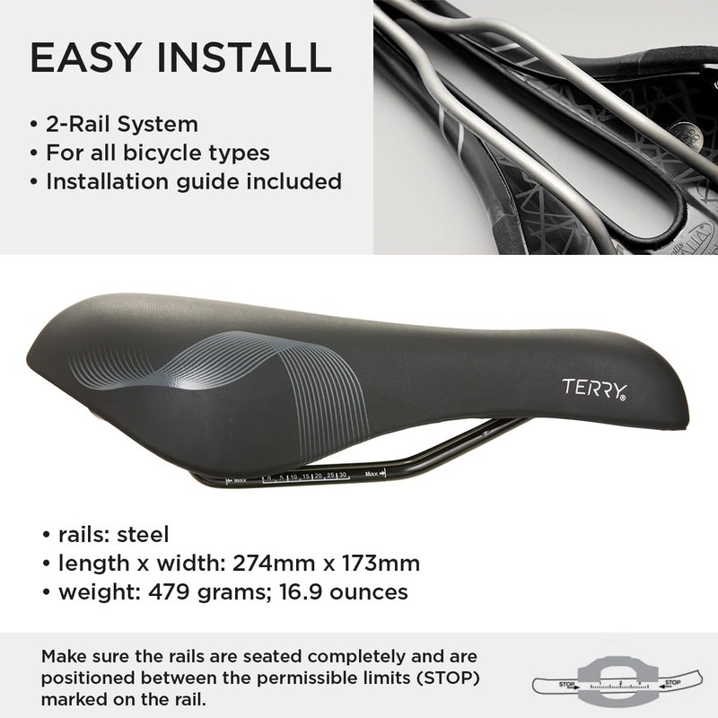 Terry Cite Y Gel Bike Saddle | Bicycle Seat Optimized
