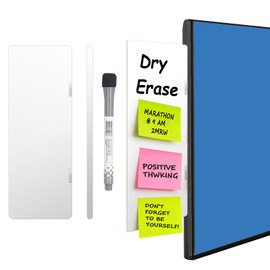 Dry Erase Monitor Memo Board, Whiteboard Memo Board for Computer Monitor with Magnetic Pen, 7.5x2.7 Side Memo Board