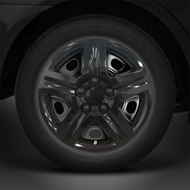 Upgrade Your Auto 16" Gloss Black Deluxe Hubcaps/Wheel Covers (Set 4) for Monte Carlo Style Look
