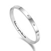 CONRAN KREMIX Inspirational Bracelets Gifts Silver Bangle Bracelets For Women
