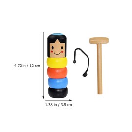 Kisangel 2 juegos de muñeca irrompible juguete mágico de juguete inmortal Daruma