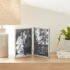 Lawrence 11680D 8-Inch x 10-Inch Metal Silver Hinged Double Picture