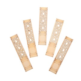 Operitacx Stück Minifenster bastelset basteln für im Freien Miniatur-Dinge holzspielzeug kleiderständer Türfenster Holzscheibe selber machen Holzscheiben bemalen hölzern