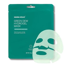 MANIA HOLIC Mascarilla De Hidrogel Green Dew  Mascarilla Vegana Con Hoja De Neem Y Cica Para Todo Tipo De Piel. Mejora La Elasticidad Y La