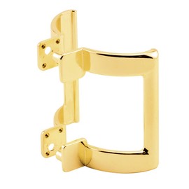 Prime-Line M 6161 Shower Door Handle Set, Brass , Gold