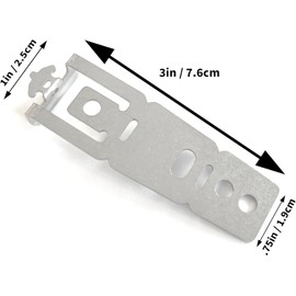 4-Pack WD01X27759 Dishwasher Mounting Bracket, Compatible with GE Dishwashers, Stainless Steel Bracket with Screws, Dishwasher Accessories for Countertop & Cabinet Installation