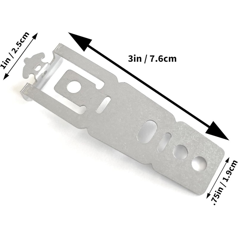 4-Pack WD01X27759 Dishwasher Mounting Bracket, Compatible with GE Dishwashers, Stainless