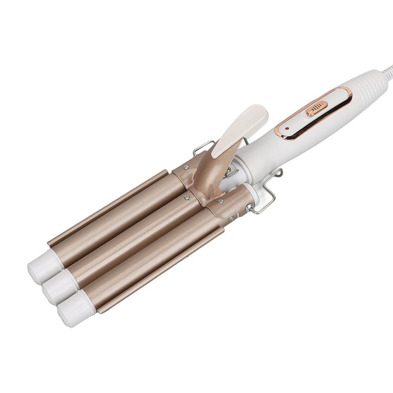 Wavy Curling Wand 3 Barrel Hair Crimper Dry and Wet