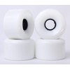 65mm 78a Gel Soft Longboard Wheels (Blank White)