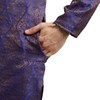 Sojanya (Since 1958, Jacquard Silk Kurta para hombre, azul y