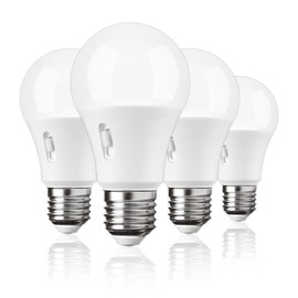 TUOLAN TECH LED Bulb, E26 Base, 8W, 800 lm, 60 W Equivalent, High Brightness, Bulb Color, 2700K, Warm White, 4000K, Daylight 6500K, 3 Colors Switchable, Energy Saving, Enclosed Fixture, Non-Dimmable,