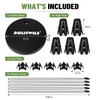 Rolitwils Golf Simulator Tee Anchor Kit, 16-Piece Tether Set with