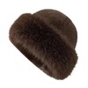 APLVFFZH Women Winter Faux Fur Hat Female Cossack Hat Russian