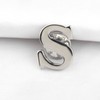 HOLLP Alphabet Jewelry A/C/J/K/M/S Letter Lapel Gift Initial English Pin