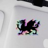 Holographic Decal Stickers of Welsh Dragon Premium Waterproof Vinyl Decal