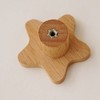 ED-Lumos 6 Pieces Cabinet Knobs Moon Star Cloud Wood Design