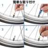 自転車 バルブコア 19点セット 虫回しツール フレンチバルブ交換キット コア チューブレス交換コア除去 修理ツール パンク漏れ防止 自転車タイヤ適用