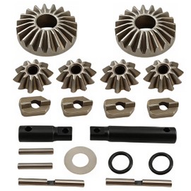 Steel Center Differential Gear Kit #8989 for 1/10 Maxx, 1/8 Maxx Slash 6S RC Car, CNC Metal Diff Upgrade Parts, Heavy Duty Central Transmission Set