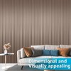 Art3d 8 Pack 104" x 6.7" Slat Wall Paneling, Glossy