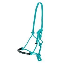 USG 15050024 Knot Halter Braided Nose Band with Rhinestones Turquoise Shetland Pony