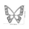 Healvian 60pcs Rhinestone Butterfly Nail Charms for Women Unique Nail