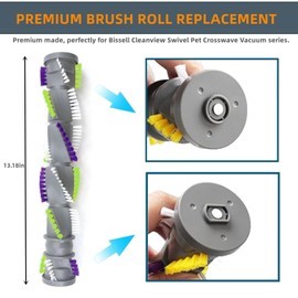JEDELEOS Replacement Brush Roll for Bissell 2252 2253 2254 2256 2258 2259 2260 2316 3195 3196 3197 3197A 3198 3198A CleanView Swivel Rewind Pet Vacuum Brush Bar Assembly Parts 1604545 1600159 1611230