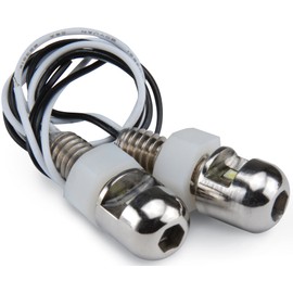 DEI 030302 Lite'N Boltz Satin LED License Plate Lighting Kit, 2 Piece