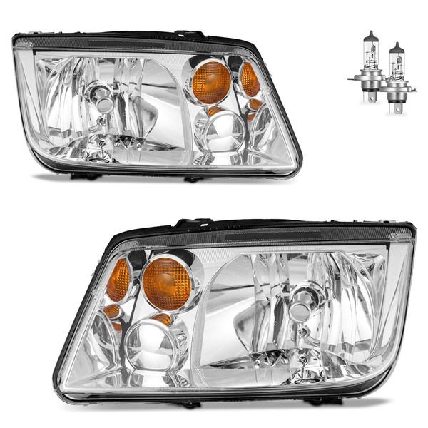 KarSpareHub Headlights Assembly for 1999-2005 VW Jetta Mk4 Models, Left