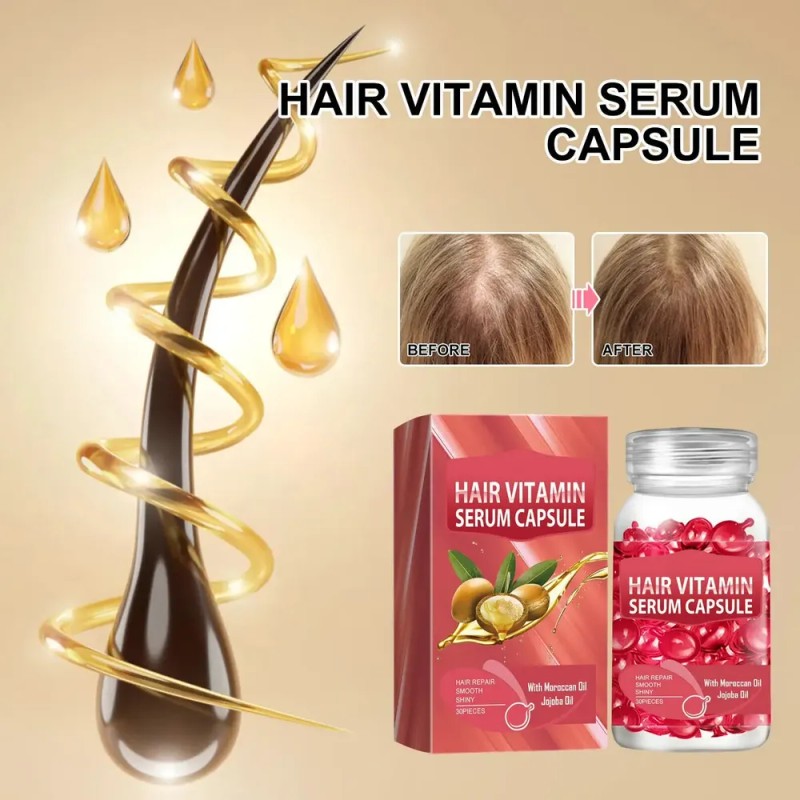3 × Cápsulas Vitamina Sevich Smooth Silky Hair Quer Complex