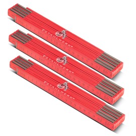 STAHLWERK Ruler 1. FC Köln Edition Set of 3 2 m Ruler | Folding Ruler | Scale | Metre Measure