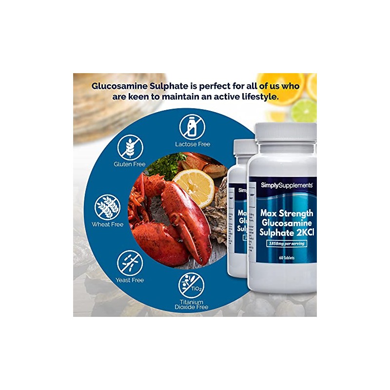 Maximum Strength Glucosamine Sulphate 2KCl | 1858mg Per Serving |