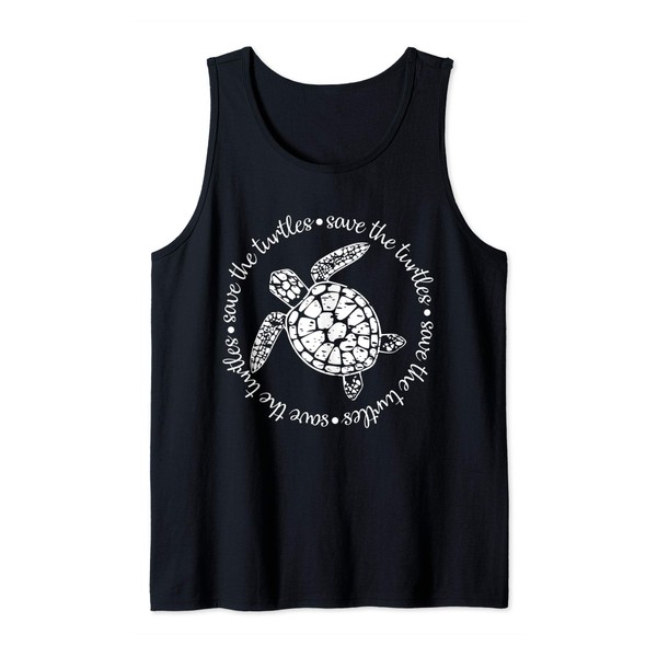 Skip A Straw Save A Turtle Tank Top