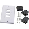 zdyCGTime 3-Port HDMI 2.0 Decorative Wall Plate - HDMI, Component,