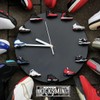 3D Wall Clock with 12 Mini Shoe Models, Decorative Sneaker