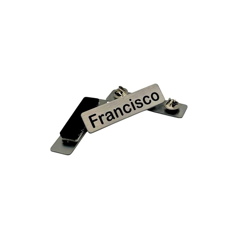 Uniform Name Badge, Military/Police Style with Clutch or Magnet Back,