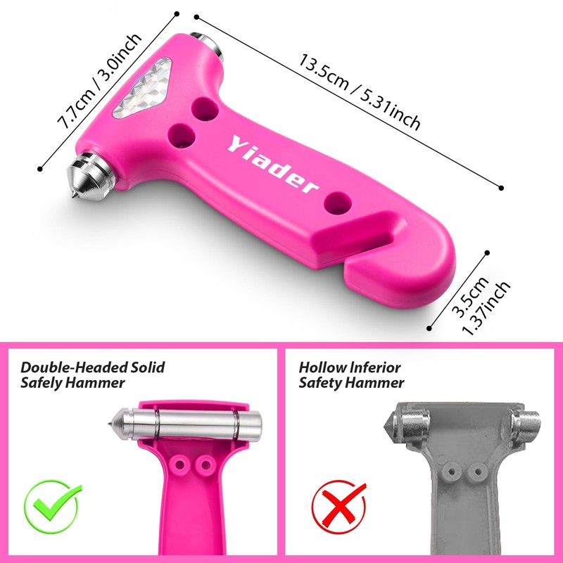 Yiader Window Breaker, 3-in-1 Emergency Escape Tool with Car Window