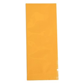 QQ Studio 200 Glossy Foil Packaging Bags, Heat Seal Stick Pouches, Smell Proof Storage Bags, Waterproof Packets for Drink Mixes, Coffee, and Beverage Powders (Orange, 1.5" x 4")