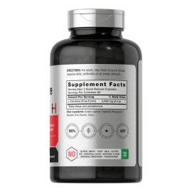 L-citrulina 2400 Mg Con 180 Capsulas Horbaach Máxima Fuerza Sabor S/n