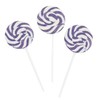 PURPLE SWIRL LOLLIPOPS - 24 SUCKERS INDIVIDUALLY WRAPPED - 2