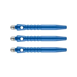 RED DRAGON Hip-Grip Medium Blue Aluminium Dart Shafts (Shaft) - 2 Sets Per Pack (6 Stems Total)