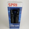 SPRI Adjustable 9 ft Covered Steel Cable Jump Rope, Black,