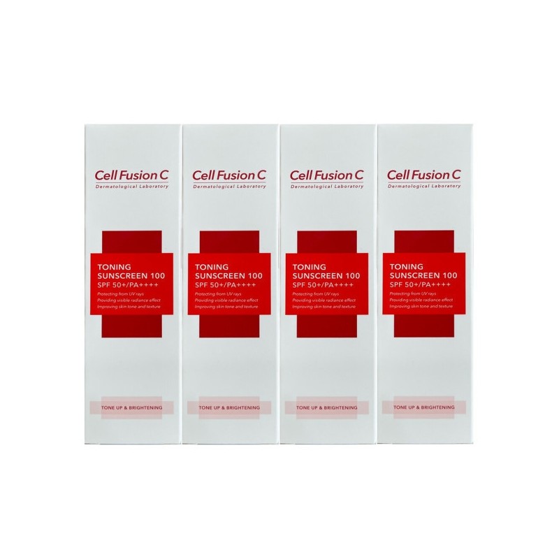Cellfusionc Toning Sunscreen 100 50ml (SPF50+) 4 Pieces / Circle