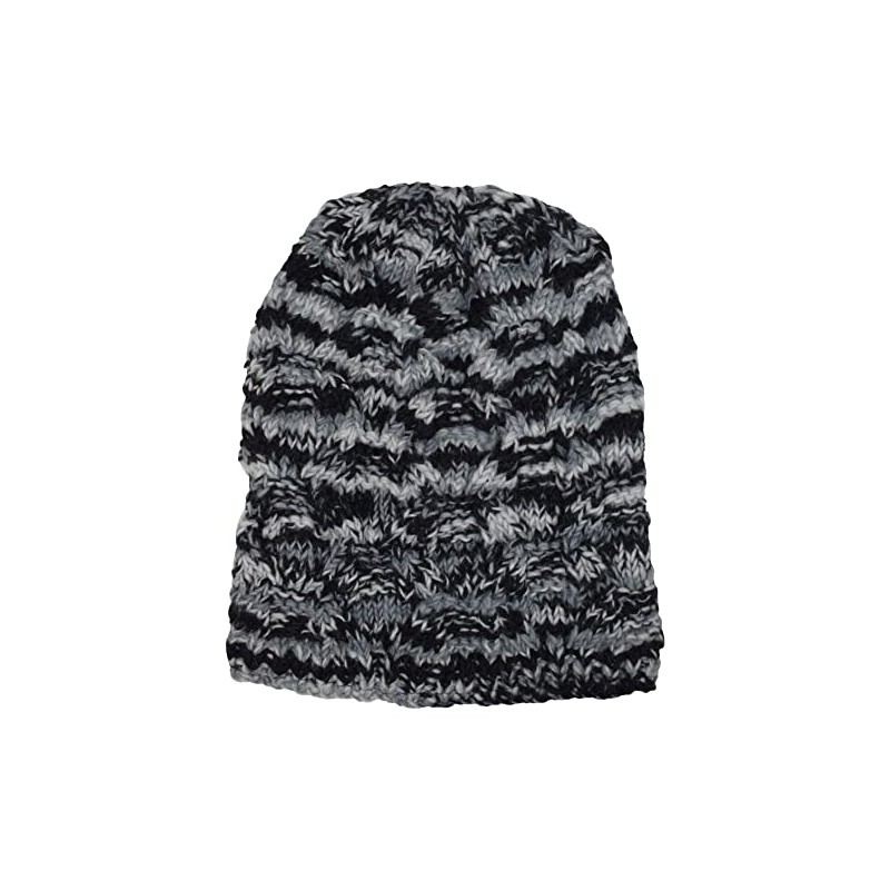 Gheri Cable Knit Winter Fleece Lined Floppy Hat Wool Rasta