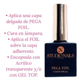Pega Foil Studio Nails 13ml Pegafoil De Uñas Semipermanente