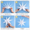 ELECLAND 6 Pcs Wedding Hanging Star Decoration White 7 Pointed