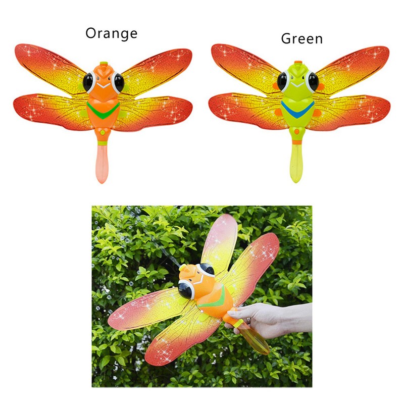 Music Cartoon Dragonfly Shape Electric Soap Bubbles Gun Kids Soap